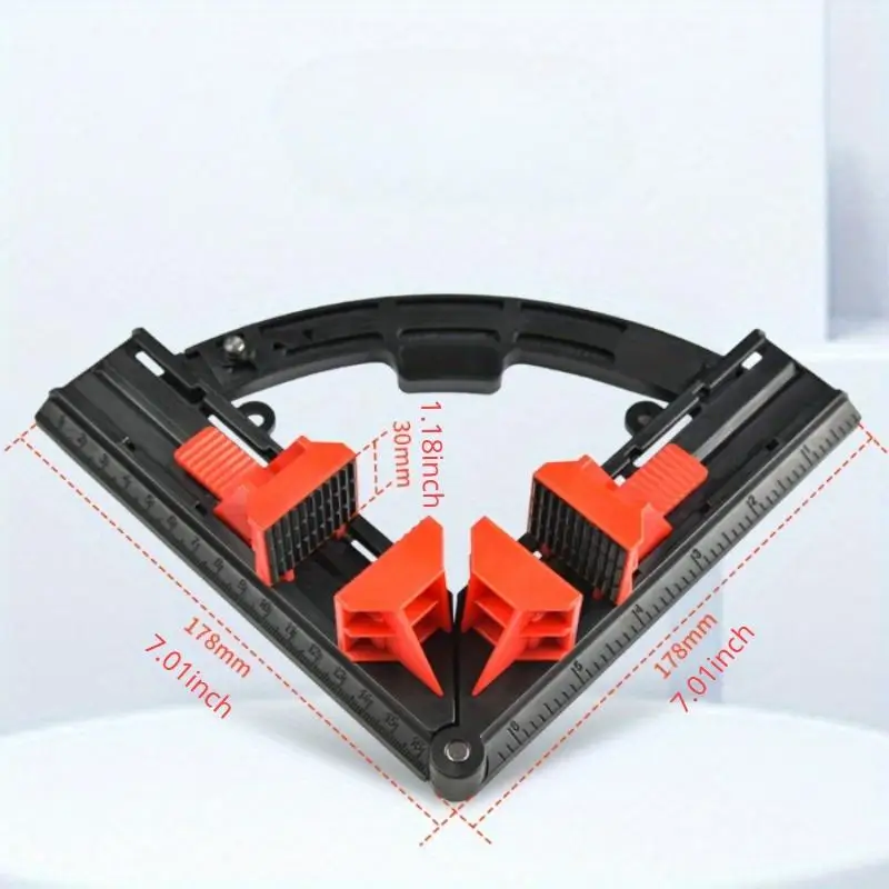 90° Woodworking Corner Frame Clamp Adjustable Expandable ABS Plastic Picture Framing Hand Tool Pipe Clamp