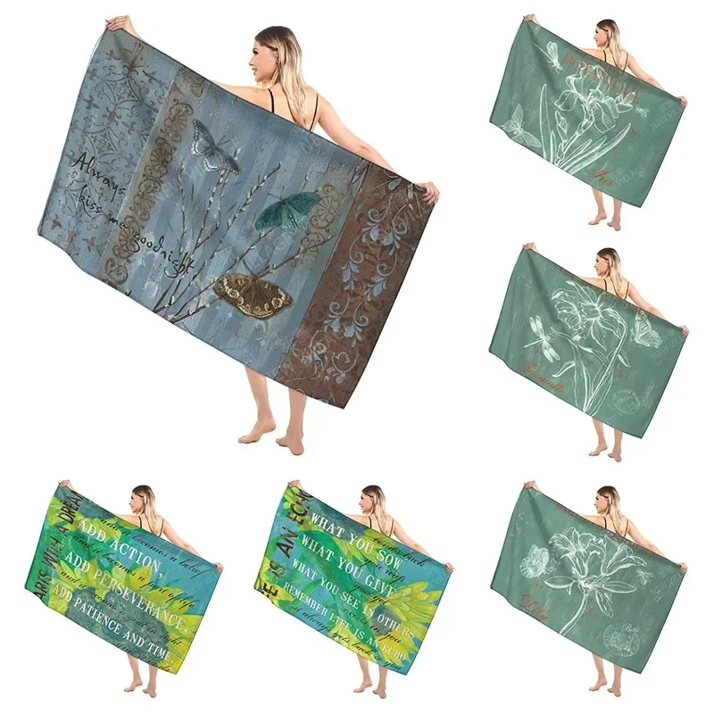 Holiday Christmas Bathroom Adult Soft Bath Towel Sauna Large Beach Towel Modern Fitness Towel Hotel Women's Shower Quick Drying