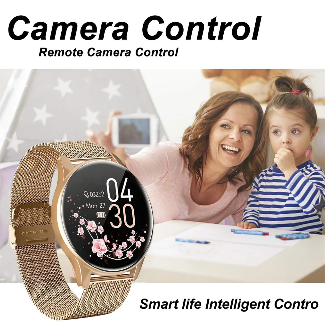 Smart Watch, Wireless Call/Dial, Multi-Sport Mode, Alerts, For Men and Women, Customized Wallpaper, iPhone/Andriod