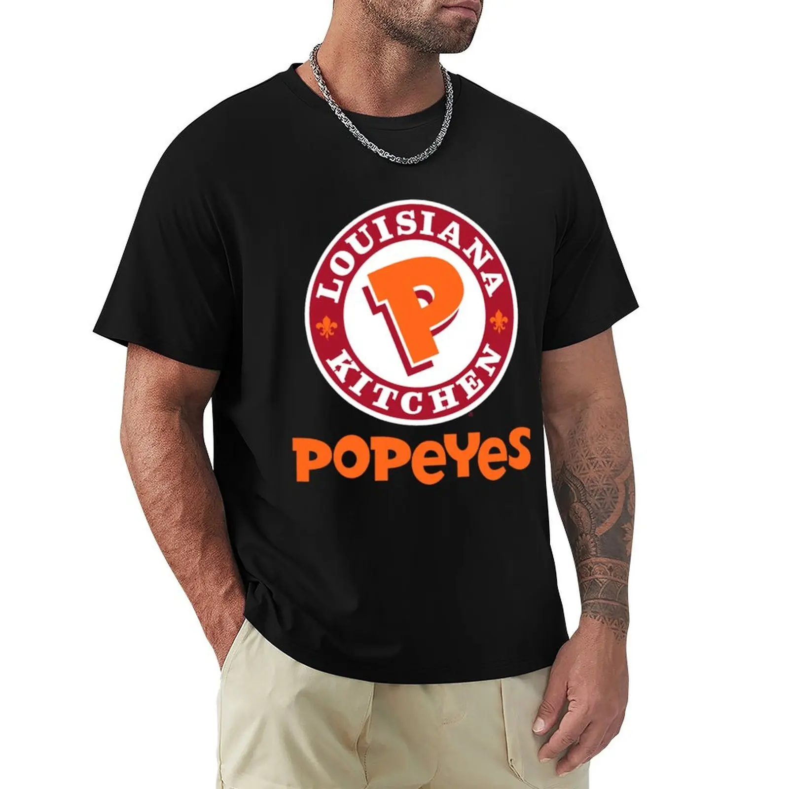 Camiseta de cocina Louisiana Popeyes Chicken, camiseta de protección solar para exteriores