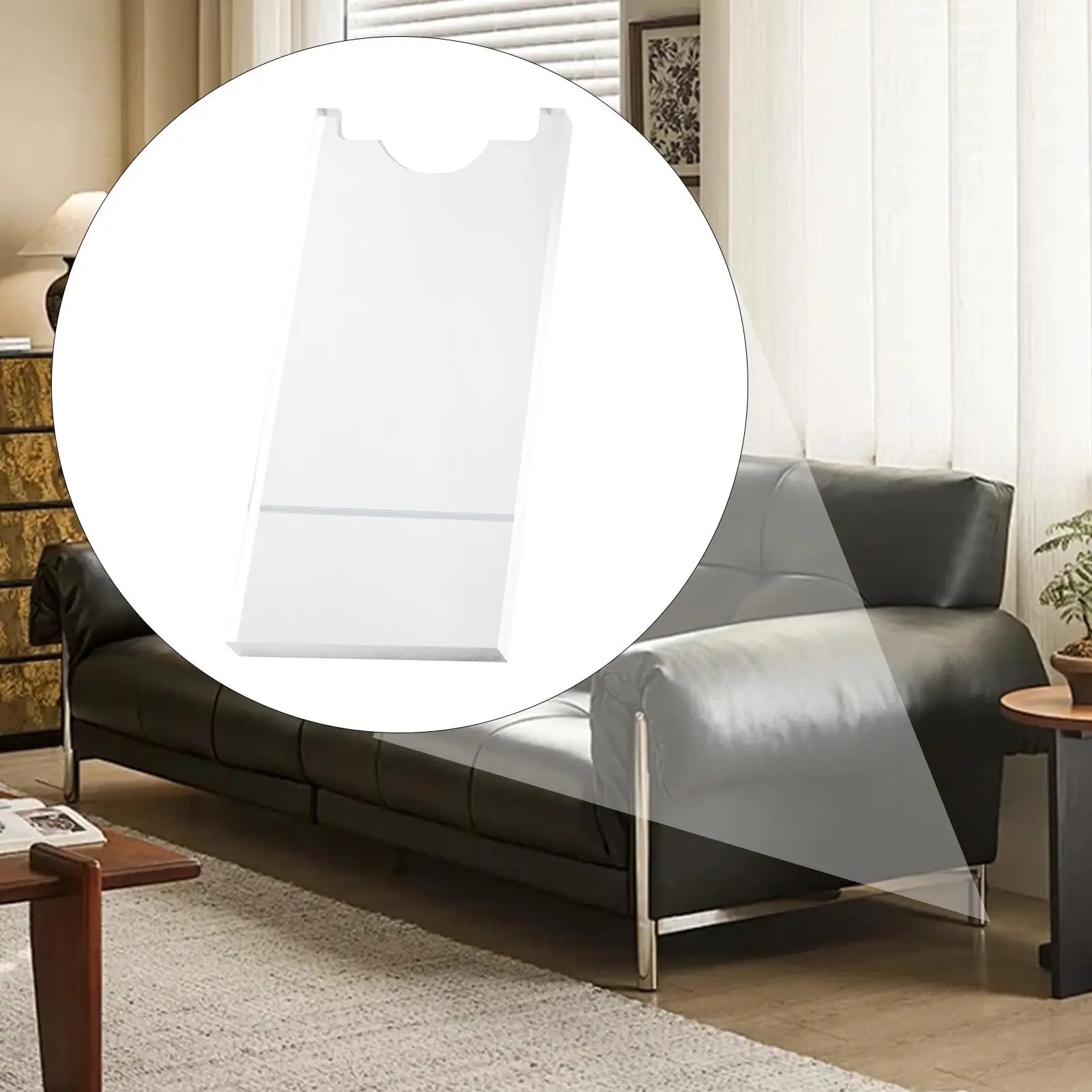 أريكة وسدادة سرير من الأكريليك الشفاف، وسادة حماية جدارية للأثاث غير قابلة للانزلاق تحمي الجدار ويحافظ على فاصل الفجوات