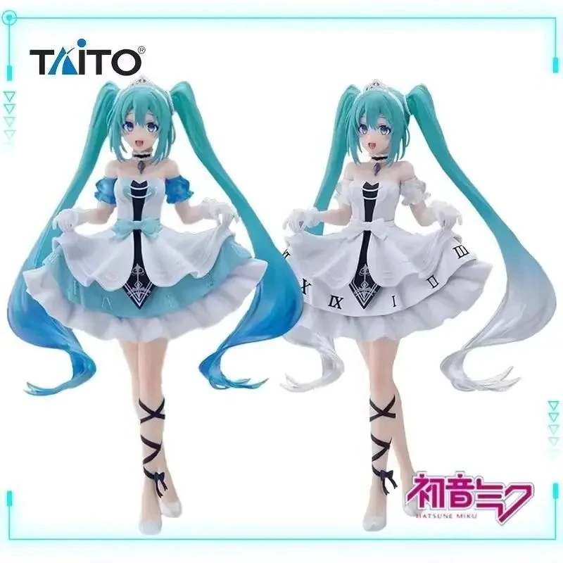 Taito Original Genuine Piapro Characters Hatsune Miku Wonderland Figure Cinderella China Exclusive Color Model Toys 18cm Figures