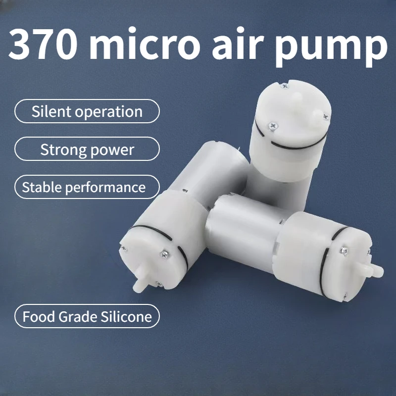 1PCS DC12V 370 Electric Micro Diaphragm Vacuum Air Pump Mini Booster DIY Replacement 964E