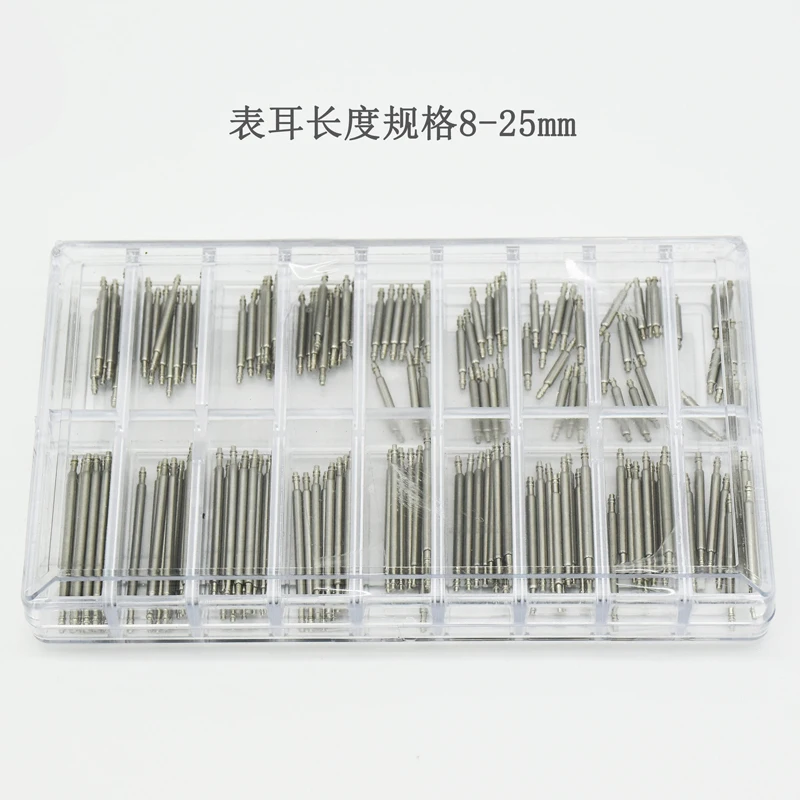 360pcs 8mm-25mm Stainless Steel Watch Spring Bar Watch Strap Pins Bracelet  Repair Tools Accessories 1.5mm Watch Band Link Pin