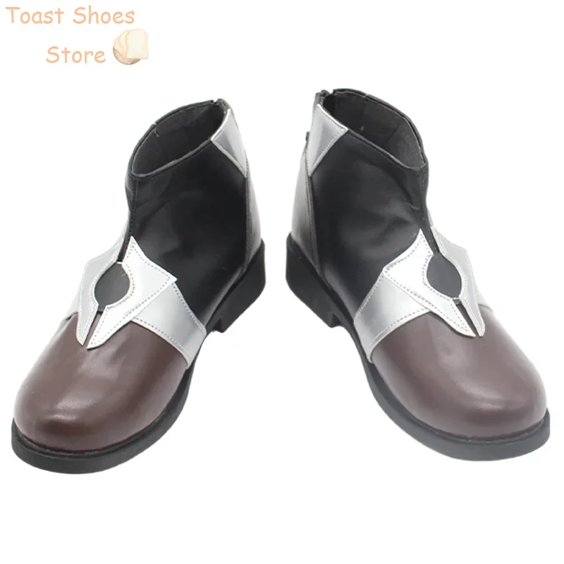 Jeu Honkai Star Rail Sampo Koski Cosplay Chaussures, Chaussures en cuir PU, Bottes de fête d'Halloween, Accessoire de costume