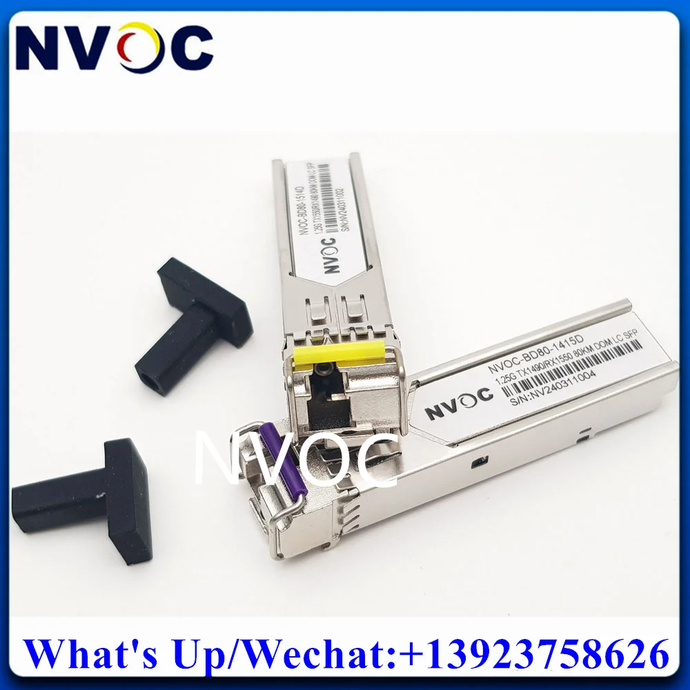 Imagem -04 - Único Transceptor de Fibra Singlemode para o Interruptor 1.25g Sfp 80km Bidi 1490nm 1550nm Wdm 1g 80km Sfp lc Módulo para o Interruptor