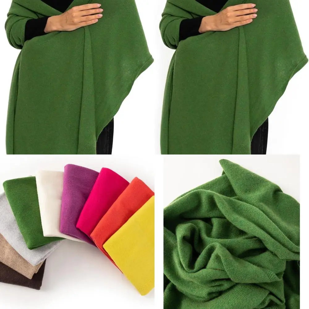 

Luxurious Oversized Cashmere Pashmina Shawl, Soft Solid Stole Scarf for Women with Gift Box