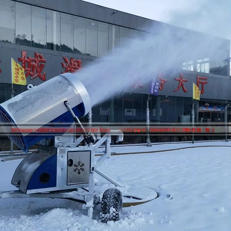 Commercial Ski Resort Artificial Snow Ice Maker Making Machine Sprayer Cannon Fan Generator Shed