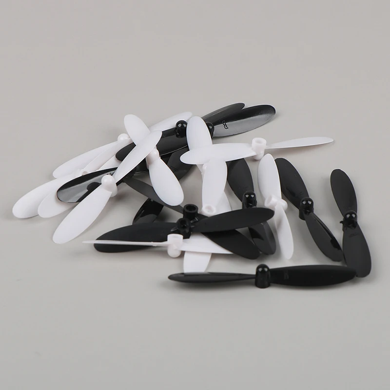 Hélice longue pour quadricoptère HUBSAN Tage Hknit, adaptée aux moteurs avec un diamètre d\'arbre de 1mm, H107C, H107D, 55mm, 4 pièces, 20 pièces