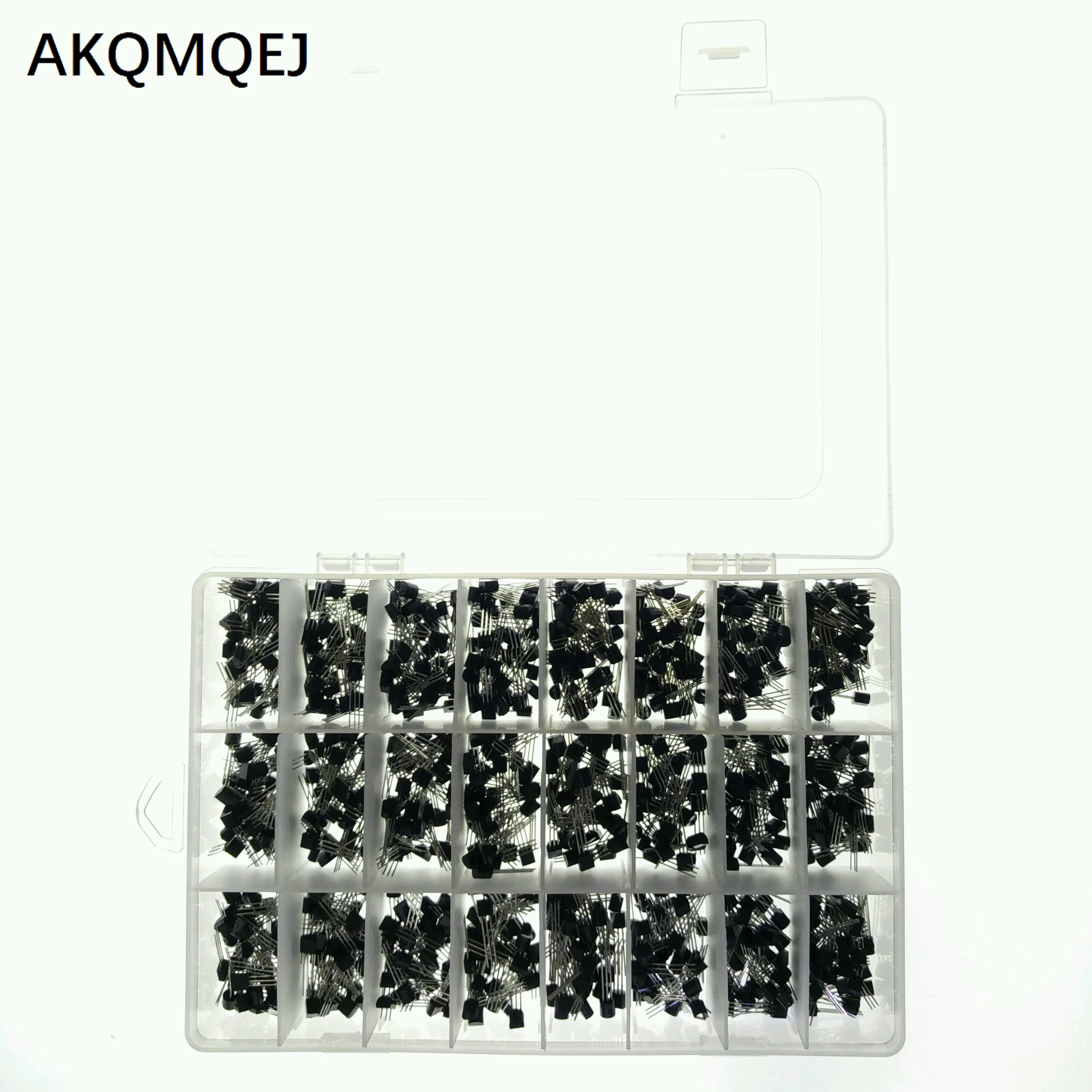 840Pcs 24 Values TO-92 Transistor Assortment Kit BC327 BC337 BC547 Transistor Triode 2N2222 3904 3906 C945 PNP NPN Transistors