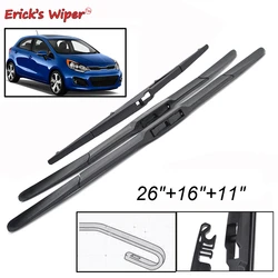 Erick's Wiper Front & Rear Wiper Blades Set For Kia Rio 3 UB Hatchback 2011 - 2017 Windshield Windscreen Window Brush 26