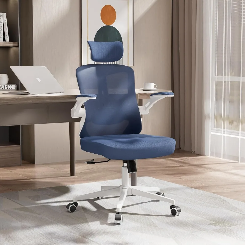 

Office Chair,Ergonomic Comfy Home Desk Chair with 350LBS Capacity,High Back Gaming Chair with Wheels,Mesh Computer Chair,Lumbar