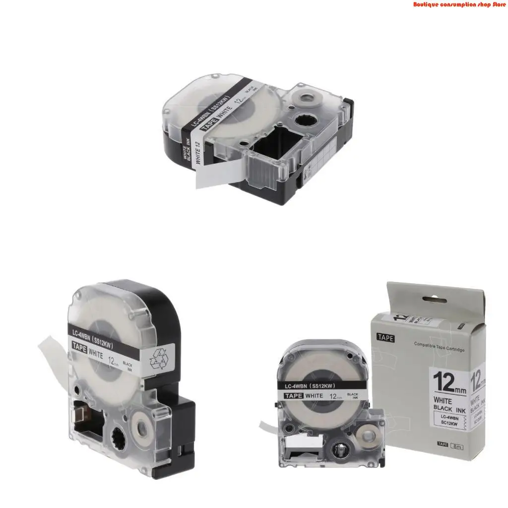 L9NA 1PC Label Tape for LC-5WBW LW-300 LW-400 LW-600P Label Machine