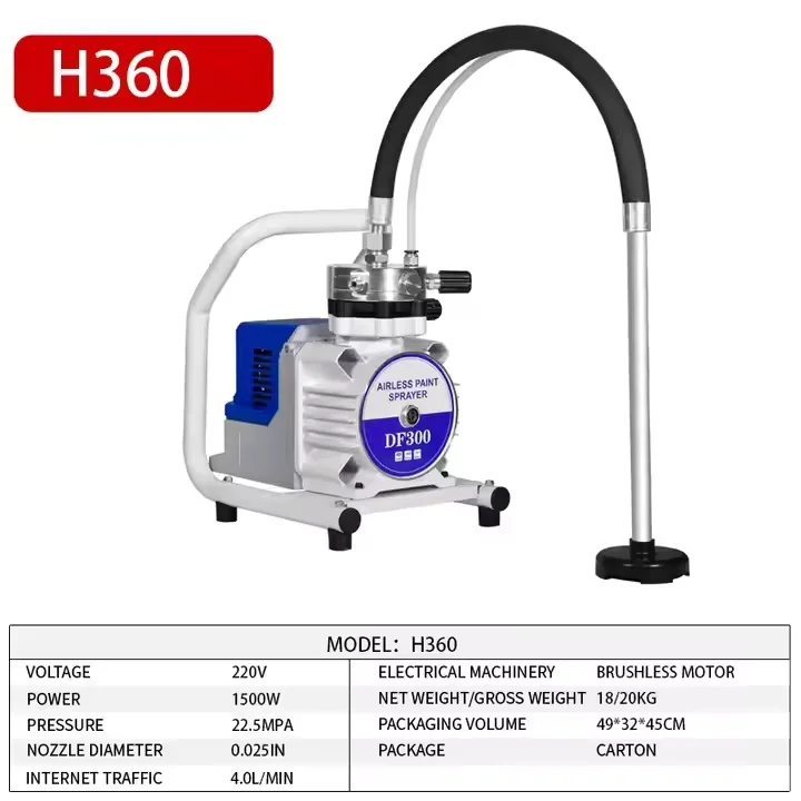 

【HOT】Professional High-Pressure Handheld Electric Airless Spray Lightweight Household Latex Paint Coating Power Sprayer