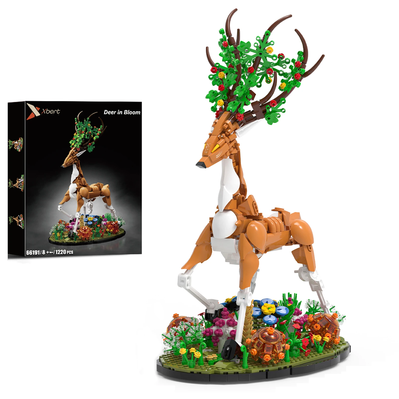 

1220 шт., лесной олень, чудовище, зверь, строительные блоки, набор игрушек, креативная сборная модель