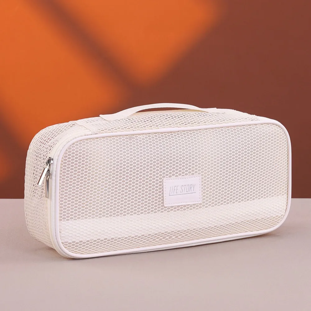 

Mesh Hair Dryer Storage Bag with Handle Large Capacity Curler Storage Bag Dustproof Hairstyles Tool Organizer Travel