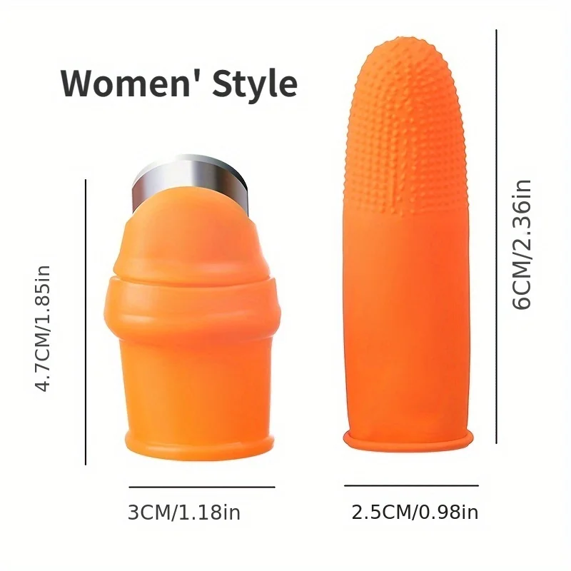 6pcs Garden Silicone Thumb Knife With Anti-Cut Finger Cot Kit, Gardening Pruning Tools For Harvesting Fruits And Vegetables