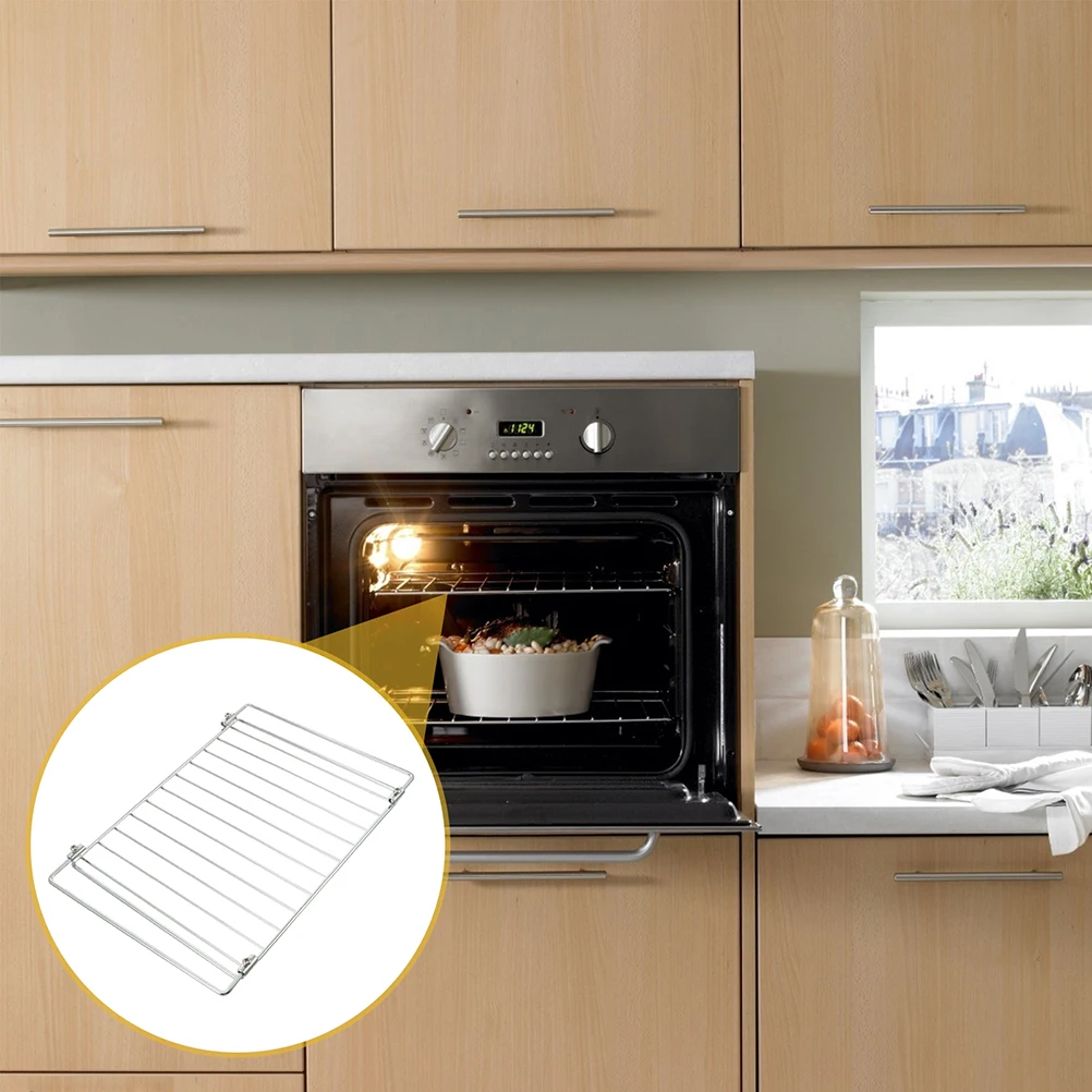 Stainless Steel Bbq Grill Rack Electric Oven Rack Non-Stick Barbecue Wire Mesh High Temperature Resistant Cooking Tool For Home