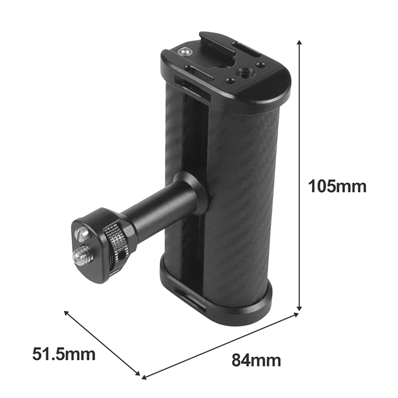 

Universal Side Handle for Camera Cage Cameras Hand Grip with Cold Shoe Mount for Mic Video Light