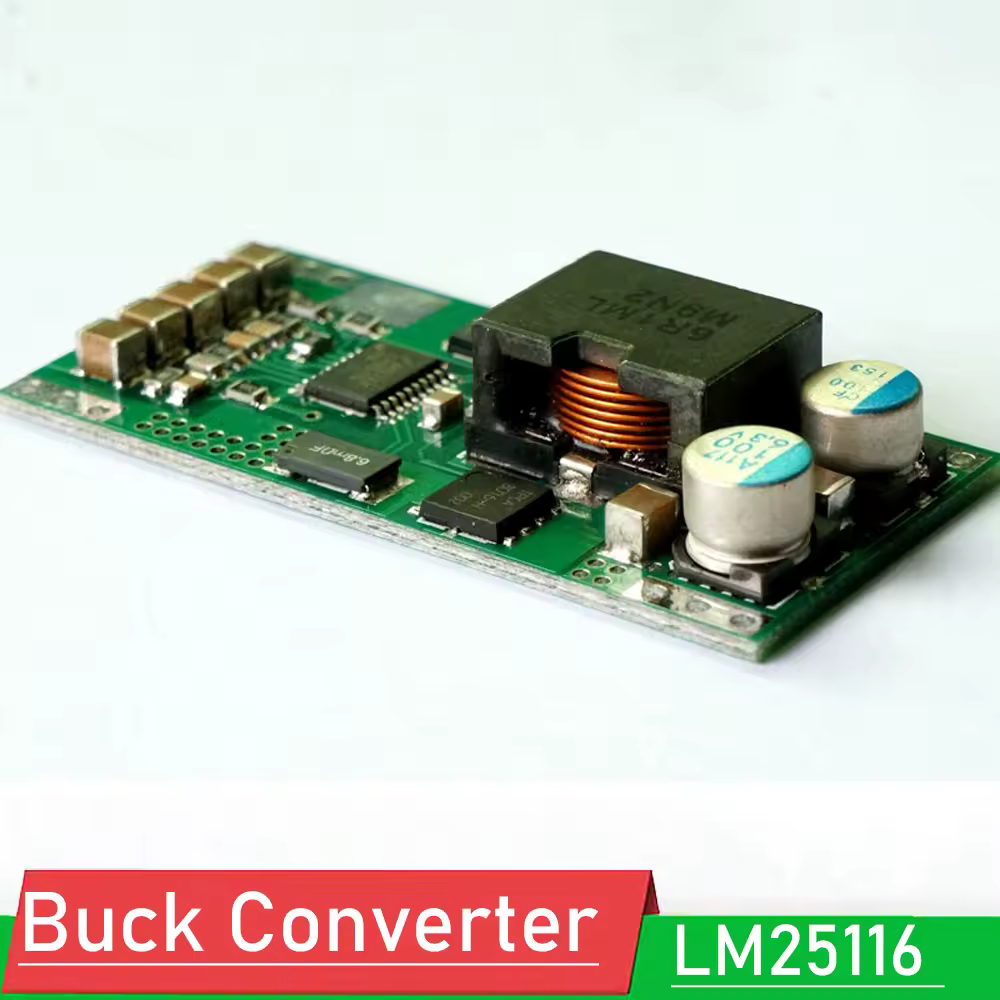 Модуль высокоэффективного синхронного выпрямителя DC-DC Buck Converter LM25116 8A, 12 В 24 В 36 В до 5 В 6 В 9 В 15 В 19 В с регулировкой напряжения.