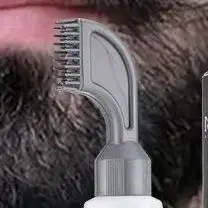 

Мужской крем-краска для черной бороды с расческой, быстрая окраска для бороды и волос, шампунь, покрытие, белый, серый, перманентный крем для ухода за бородой