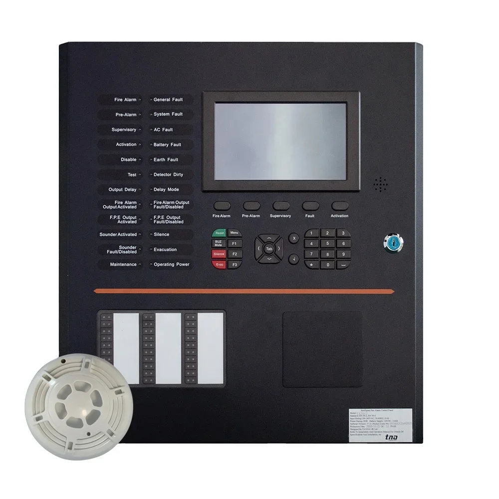 

TANDA Factory TX7002-1 LPCB EN54 Addressable Fire Alarm Control Panel 1 Loop Supports 254 PCS Devices