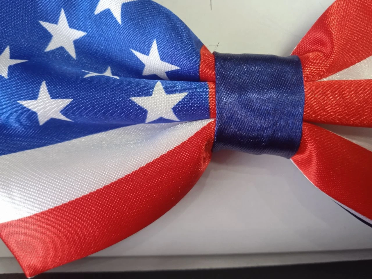 Gentleman Men Classic 4th of July Independence Day Freedom USA  American National Flags Bow tie knot