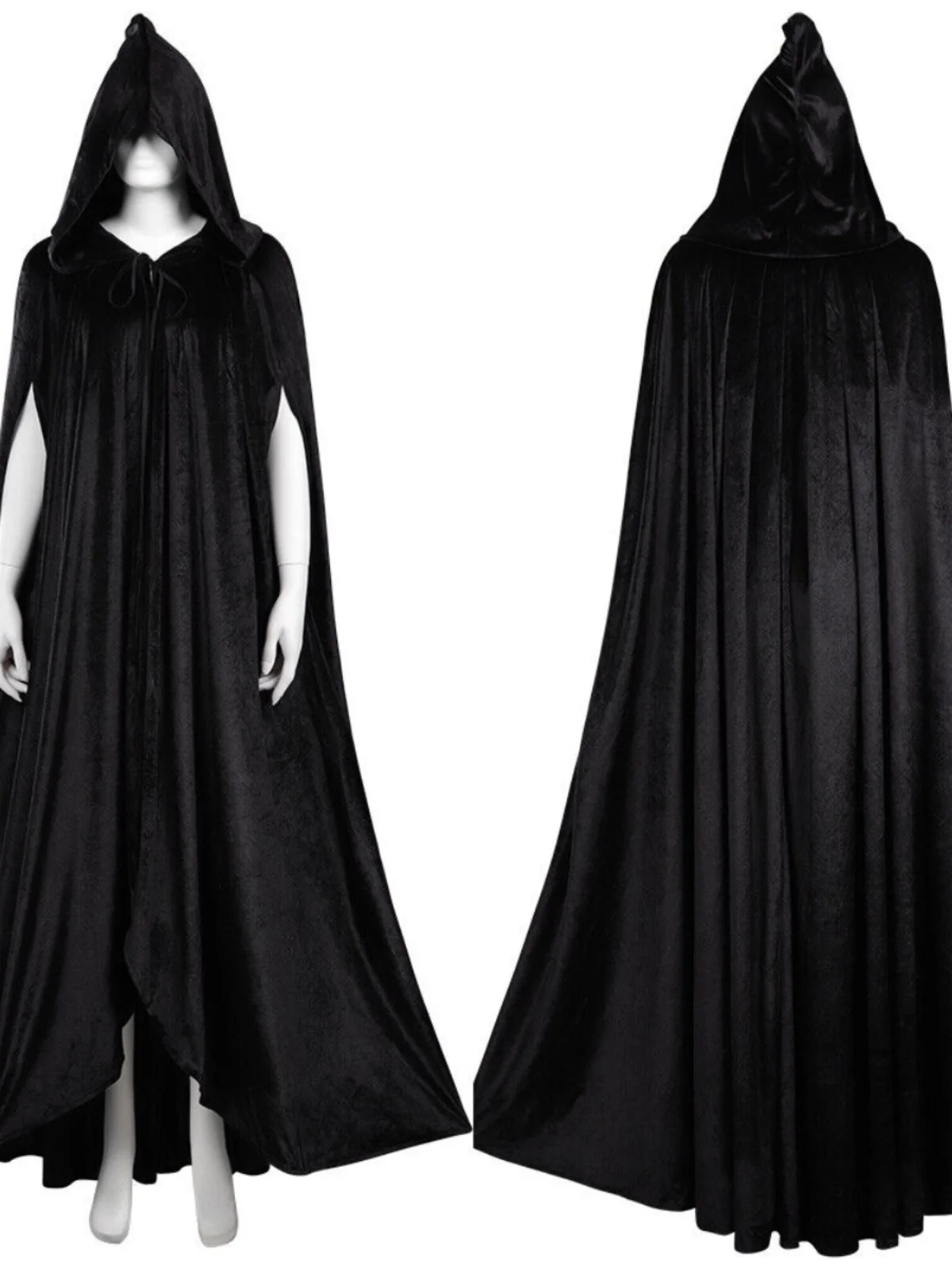 معطف كوسا مخملي طويل بغطاء للرأس للرجال والنساء لمرحلة الأداء Faion ow الزي Tuo Chen الوطني #1