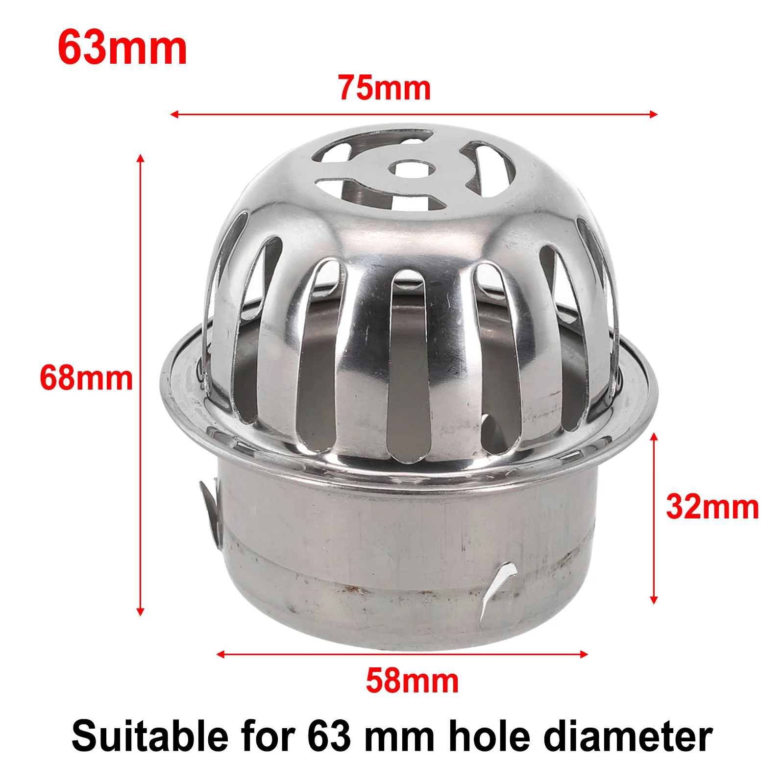 Stainless Steel Drain Filter Insert for Roof Drain Floor Drain and Sewer Drain Installations to Support Uninterrupted Water Flow