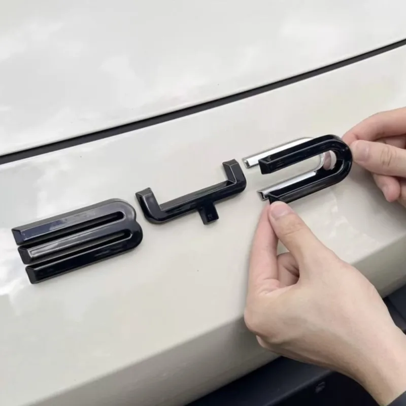 ملصقات شعار عجلة القيادة الأمامية للسيارة لا تتطلب التفكيك لملحقات BYD SEAL HAN SONG YUAN DOLPHIN ATTO 3