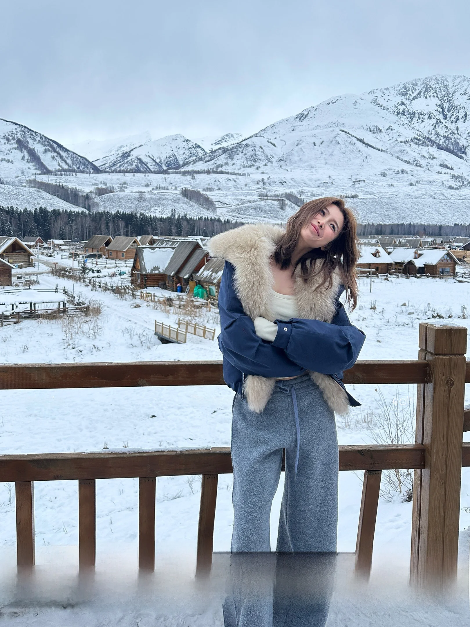 

Tee Goood Fur Collar Parka down Jaet Women's ort Sle 90% White Du down Warmth Casual Nylon Fabric Winter Coat