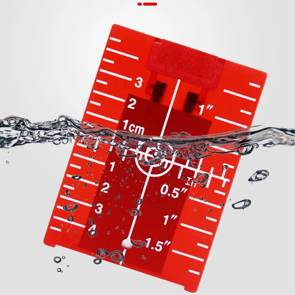 

2 шт. красно-зеленая лазерная нивелирная мишень с двойной шкалой, для вертикальных/горизонтальных линий, пластиковая, отражающая