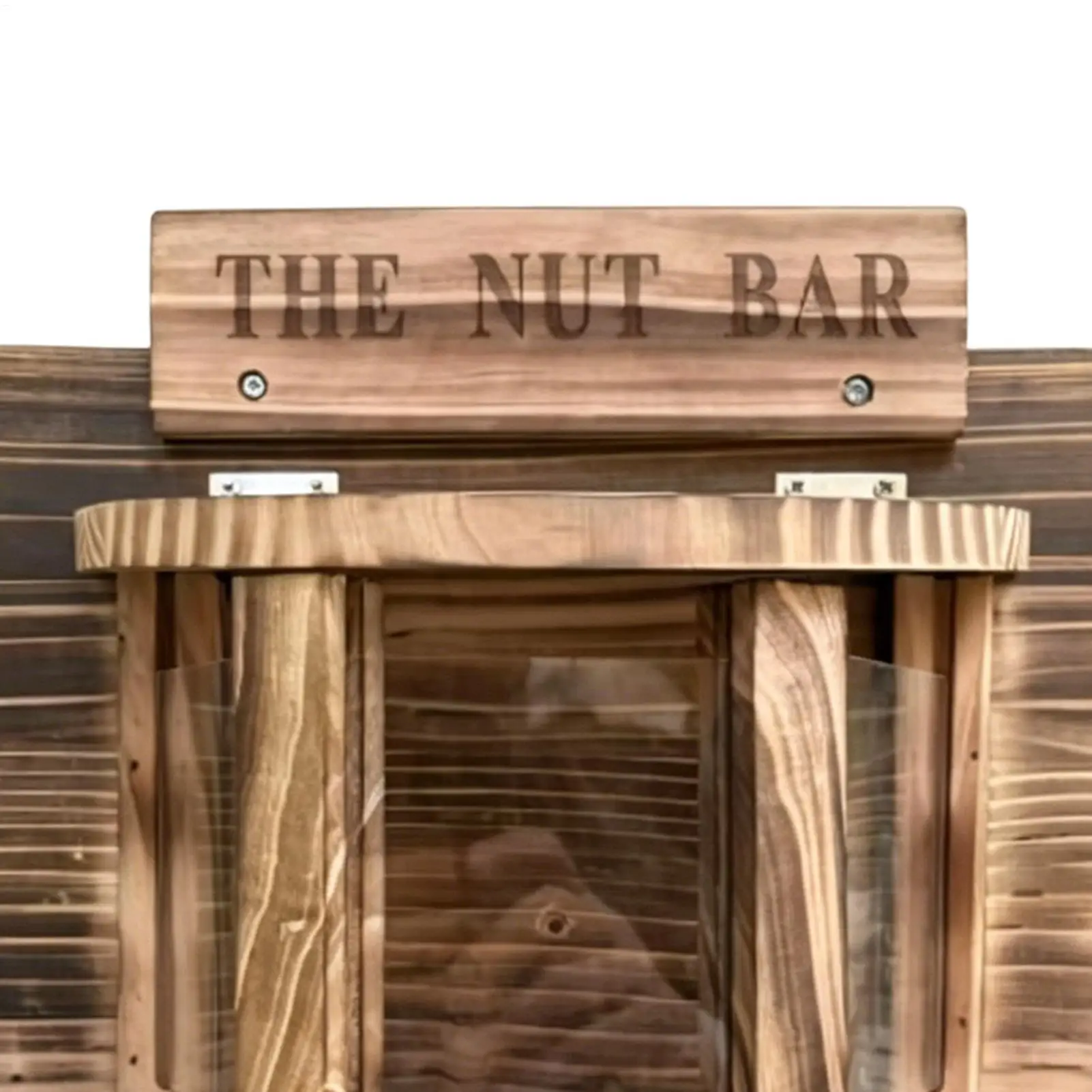 Squirrel Picnic Table With Front Panel Wooden Decoration Outside Squirrel Feeders For Corn Nuts Outdoor Tree Garden Patio