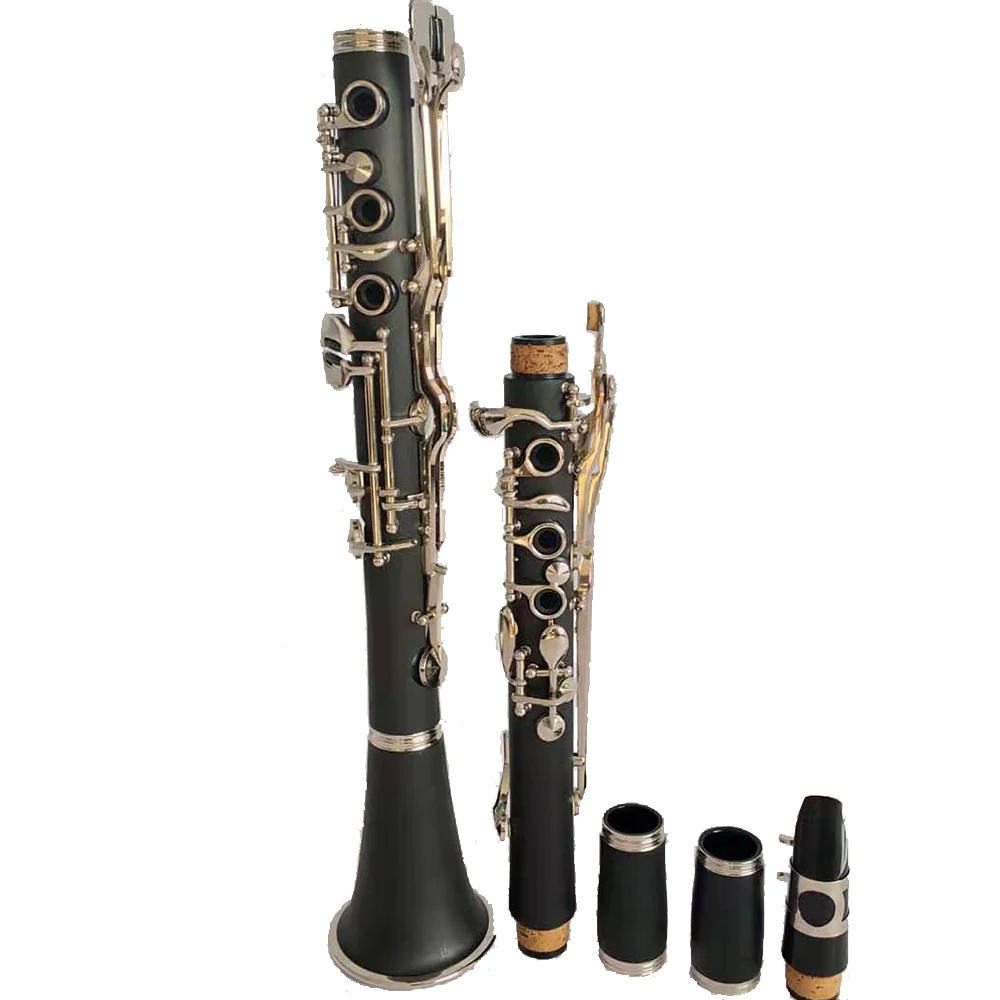 Black Bakelite 20 Keys G Tone Turkish Clarinet Nickel Plated Woodwind Musical Instrument