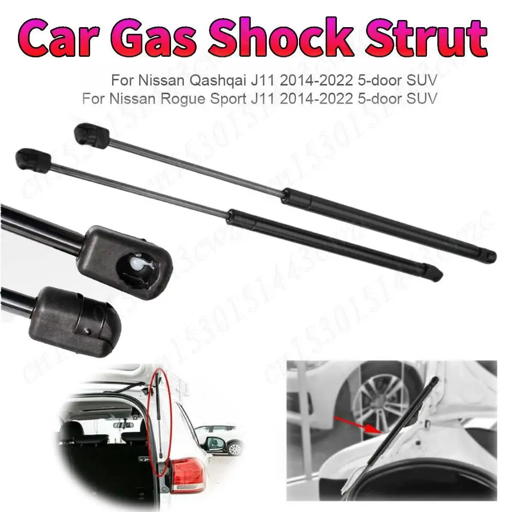

Автомобильная газовая амортизаторная стойка для Nissan Qashqai J11 2014-2022, поддержка подъема задней двери, стальная газовая пружина багажника автомобиля 904504 EA1A ARA 115722