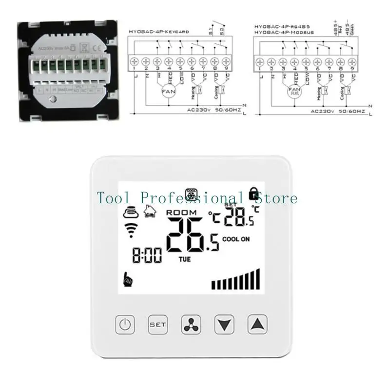57qf per il termostato temperatura termostato condizionamento intelligente per W/ LCD