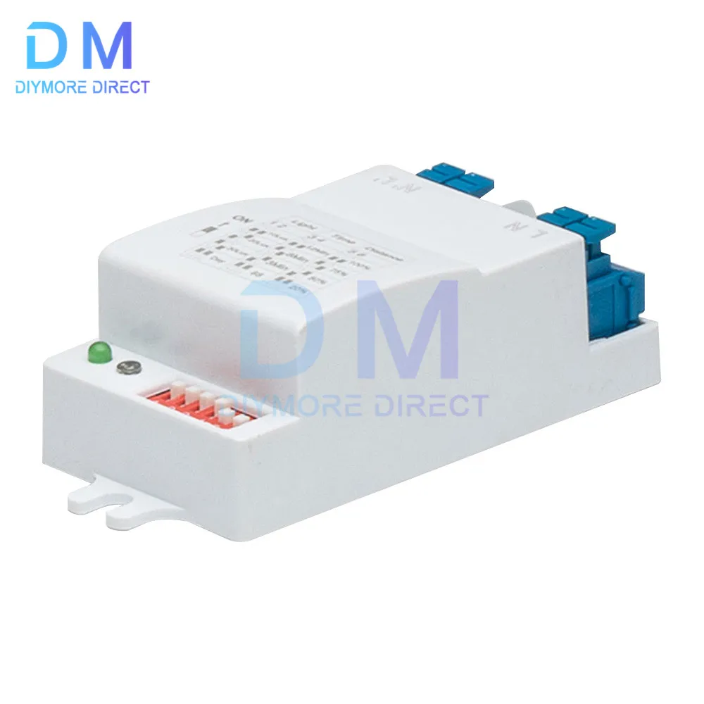 5.8GHz LED Microwave Radar Sensor Light Switch Human Body Motion Induction Sensor Controller Switch AC 220V-240V