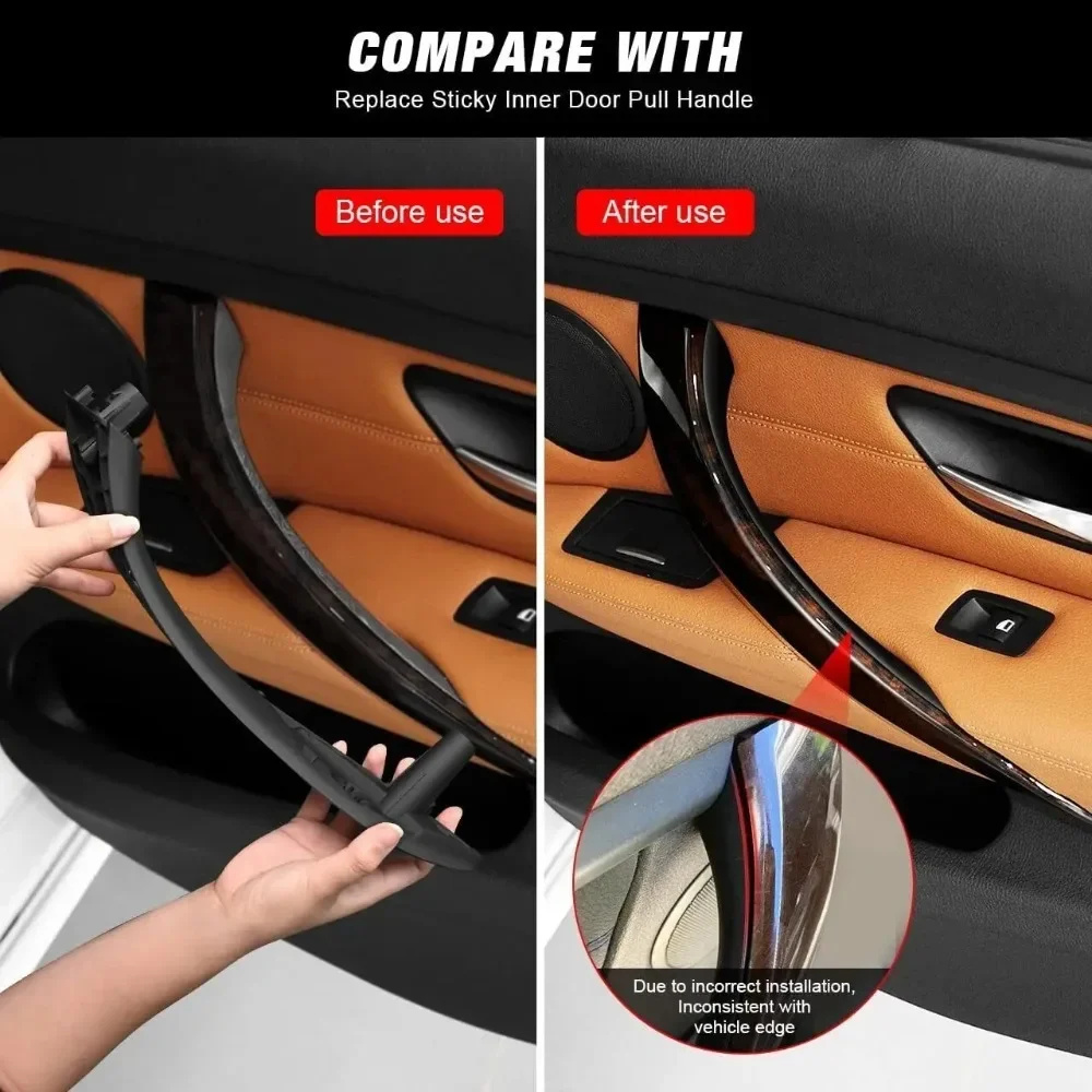 Левая и правая передние задние черные внутренние ручки дверей для BMW 3 4 серии F30 F31 F32 F33 F34 F36 F80 F82 2012-2018 гг