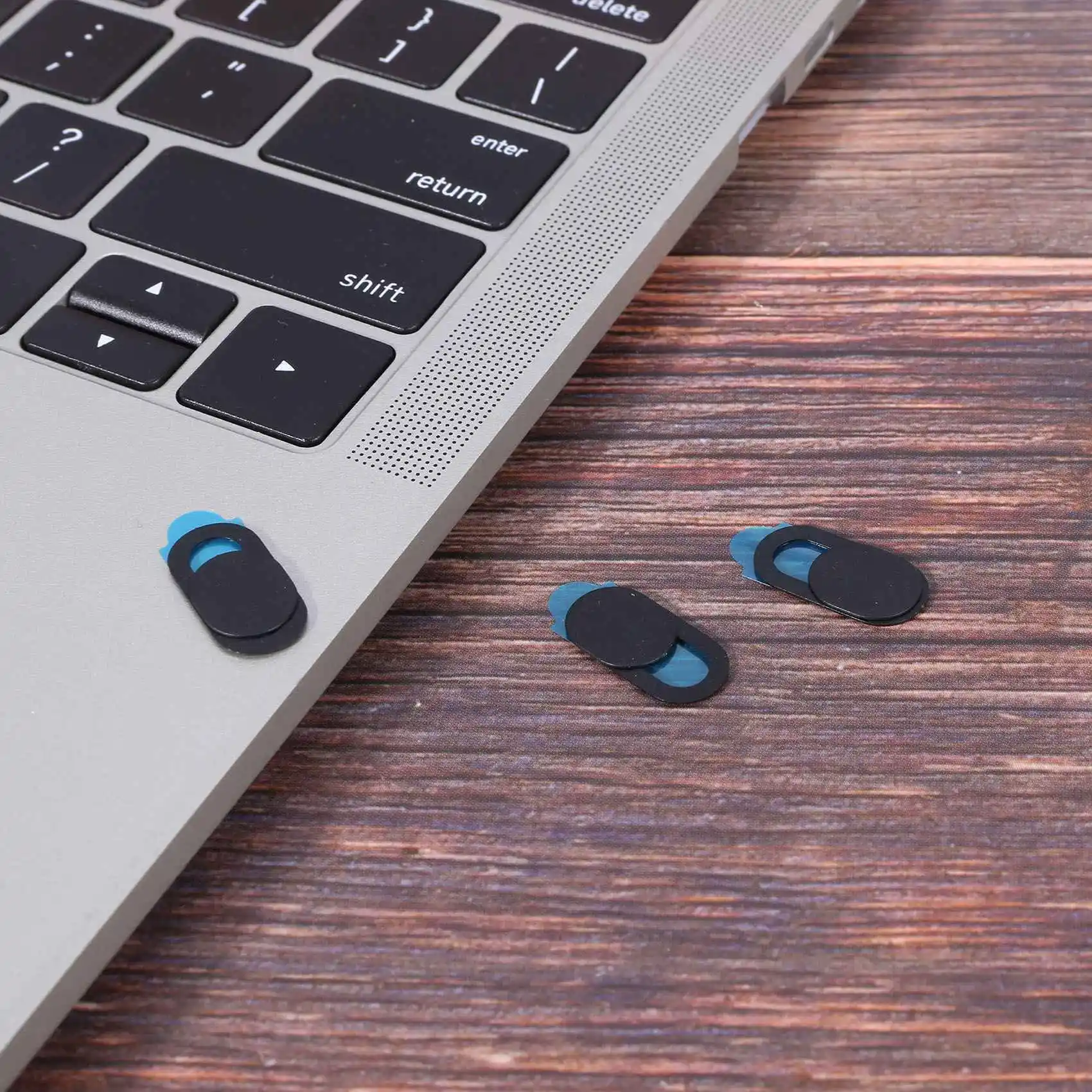 A003 6 шт. пластиковые наклейки на щиток для камеры ноутбук Планшетный ПК мобильный анти-хакер подглядывающая защита конфиденциальности черный