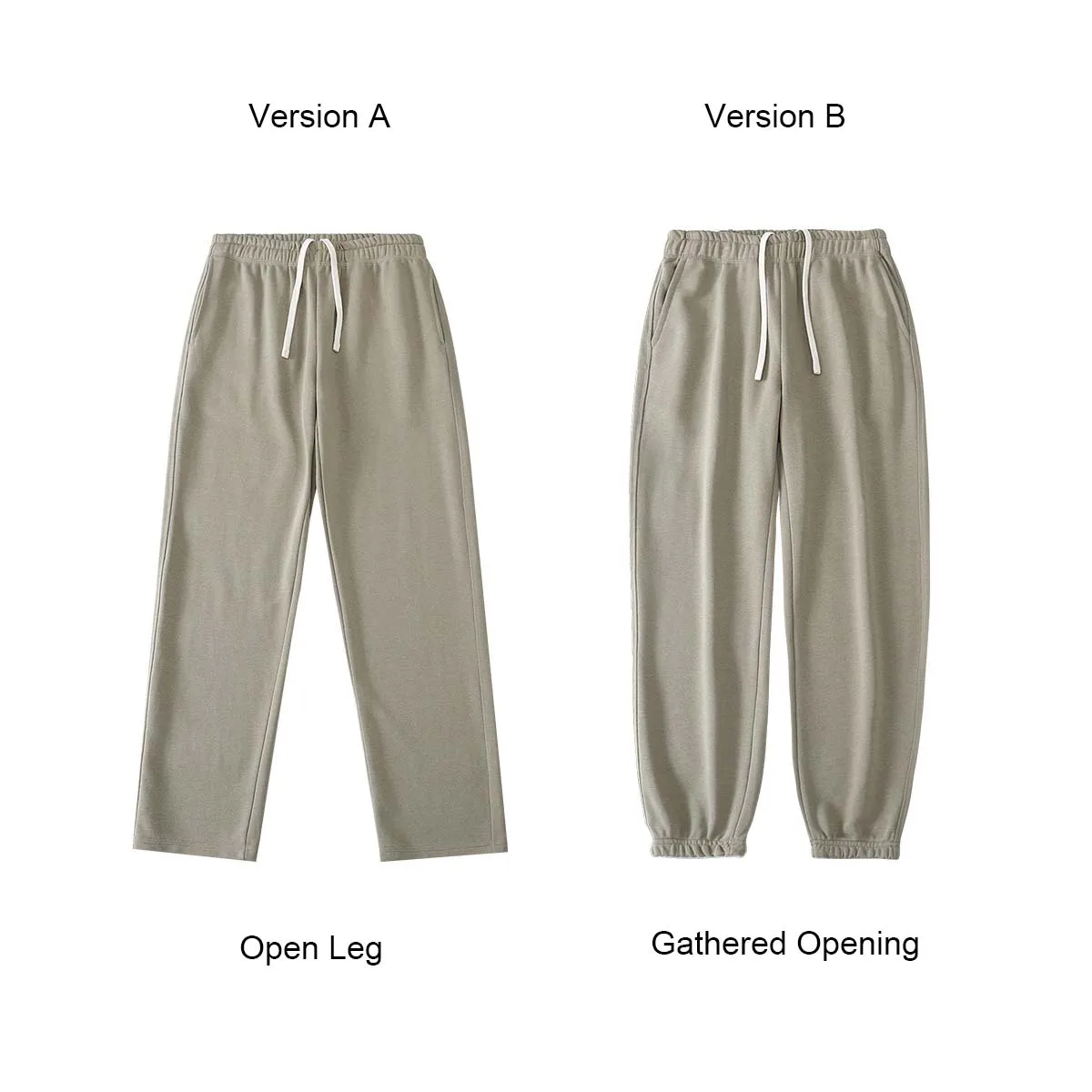 Cotton Terry Sweatpants Heavy Weight Casual Trousers Men Women Essentials Joggers