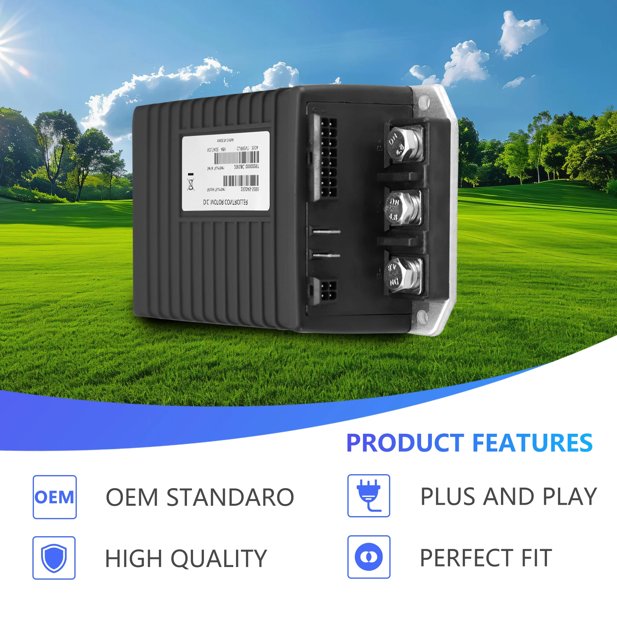 Golf Cart Buggy Motor Controller 1510AS-5350 48V 350A for Curtis Club Car 102806203 DS Precedent 2000-2009