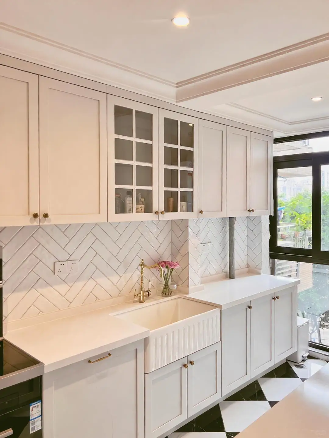 Country Style Solid Wood kitchen Cabinet