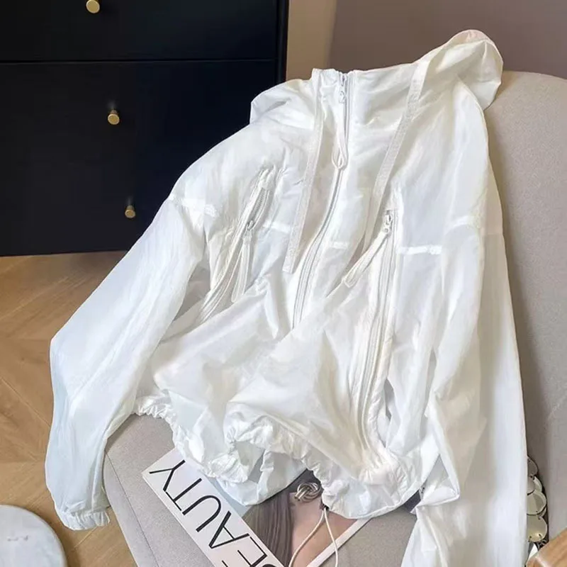 New Women's Short Jacket 2025 Spring Autumn Comfortable Loose Lady Sunscreen Outerwear Long-sleeve High Quality Ladies Coat
