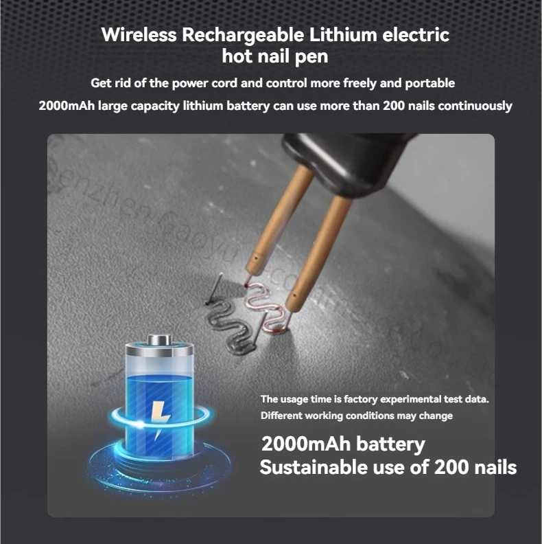 دباسة ساخنة من الليثيوم أيون، مسدس لحام لإصلاح المصد البلاستيكي، مكواة لحام كهربائية لاسلكية لإصلاح جسم السيارة