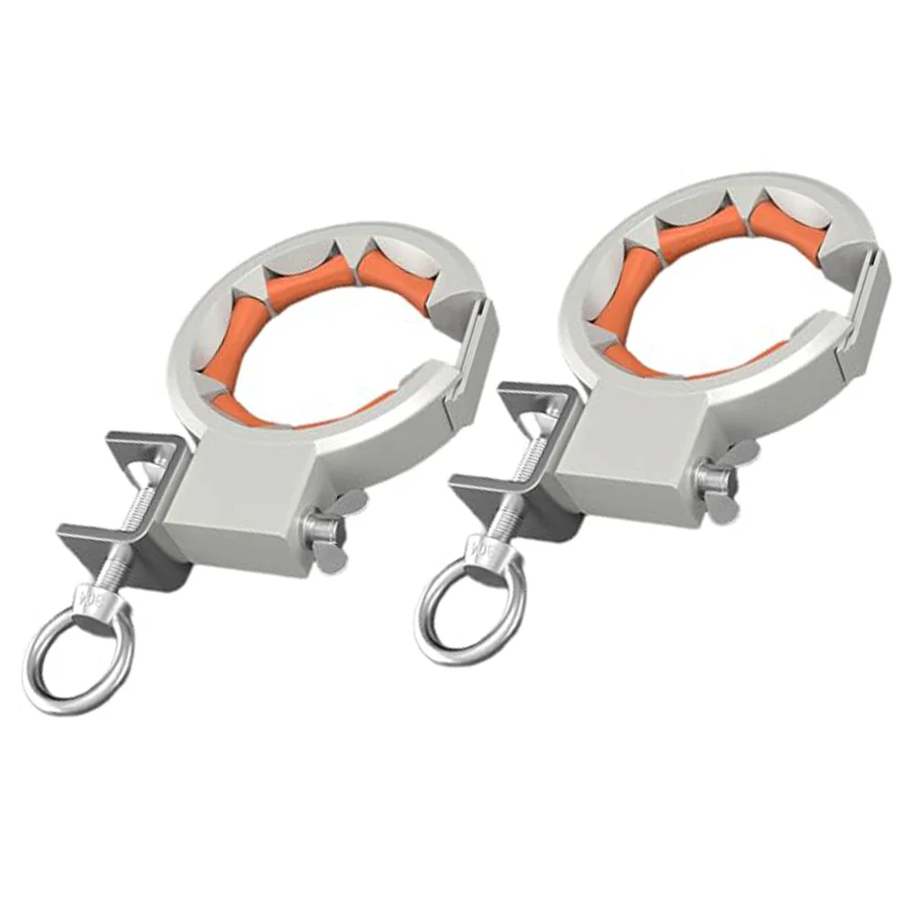 Heavy Duty Cable Pulling Roller 330° Adjustable Clamp 65mm Opening Stainless Steel Nylon Wire Routing Tool For Construction