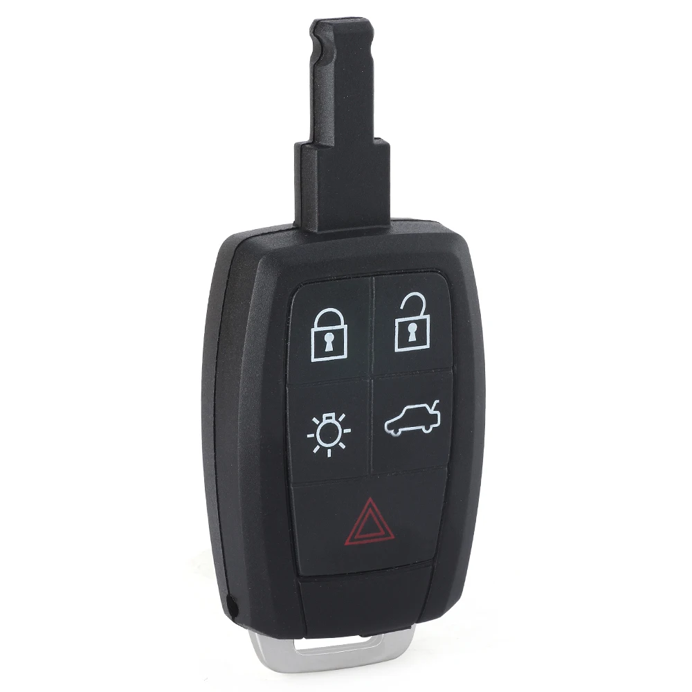 DIYKEY  for Volvo C30 S40 V50 C70 - 2004 - 2013 Replacement 4+1 5 Button Remote Car Key Shell Case Fob FCC ID: KR55WK49259