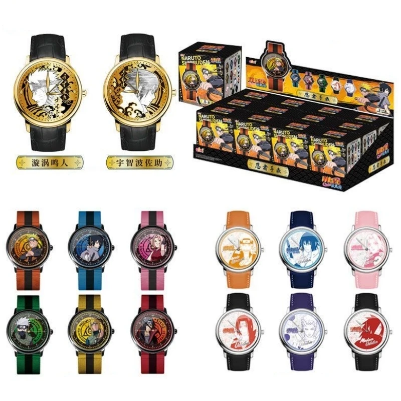 Nuevo reloj de personajes de Anime clásicos EAKI Naruto, caja ciega sorpresa, Sasuke Minato Itachi Kakashi Obito, regalo de Halloween para niños