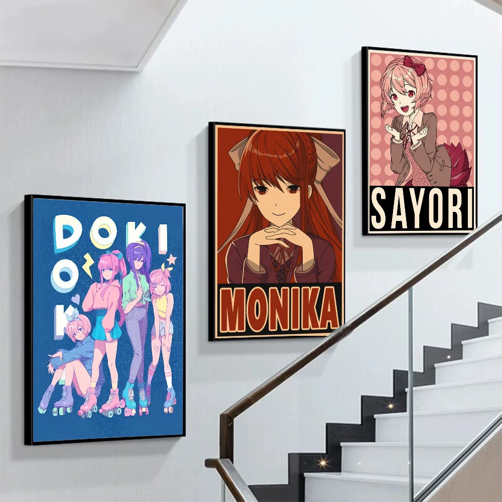 

Anime D-doki say-ori Poster Self-adhesive Art Poster Retro Kraft Paper Sticker DIY Room Bar Cafe Vintage Decorative Painting