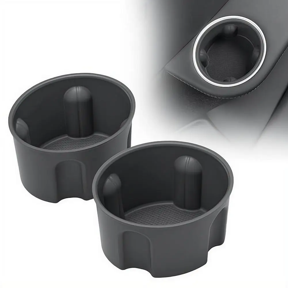 For Tesla Model YL 2026 Third-row Water Cup Holder Car Beverage Rack Drinks Storage Tank Slot Silicone Interior Accessories