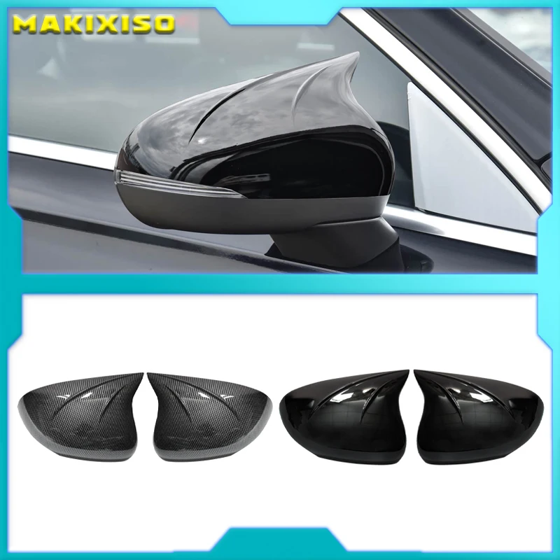 Pour Mercedes Benz Classe A A180 2019-2025 – Coque de protection décorative pour rétroviseur de voiture, style fibre de carbone ABS